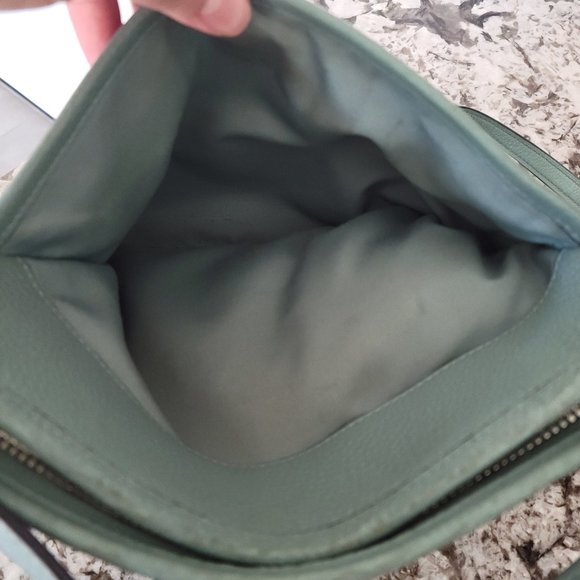 COACH F28035 PEBBLED LEATHER FILE CROSSBODY IN LIGHT SADDLE - Picture 6 of 13